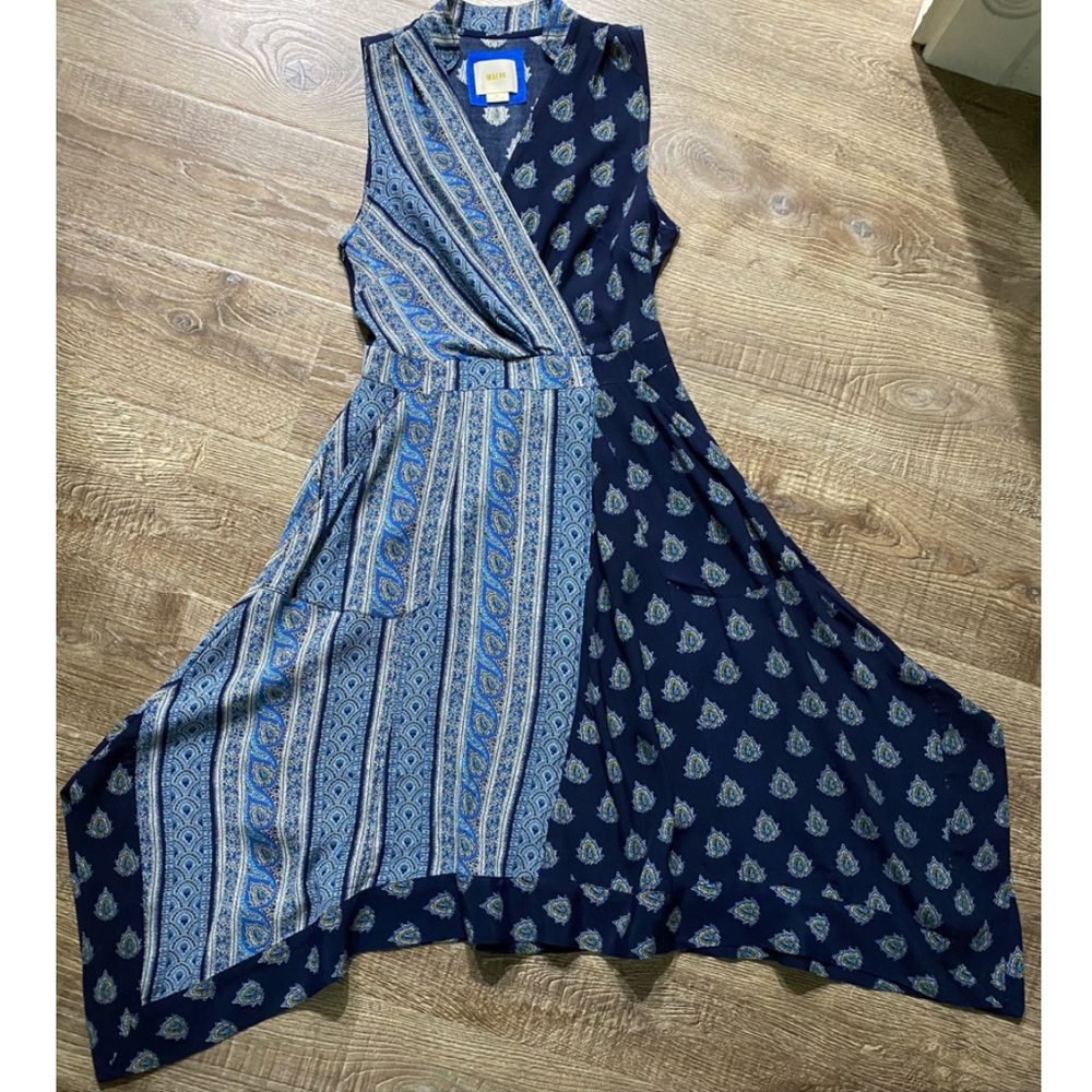NWOT Anthropologie Paisley Printed Handkerchief Dress - Picture 3 of 15